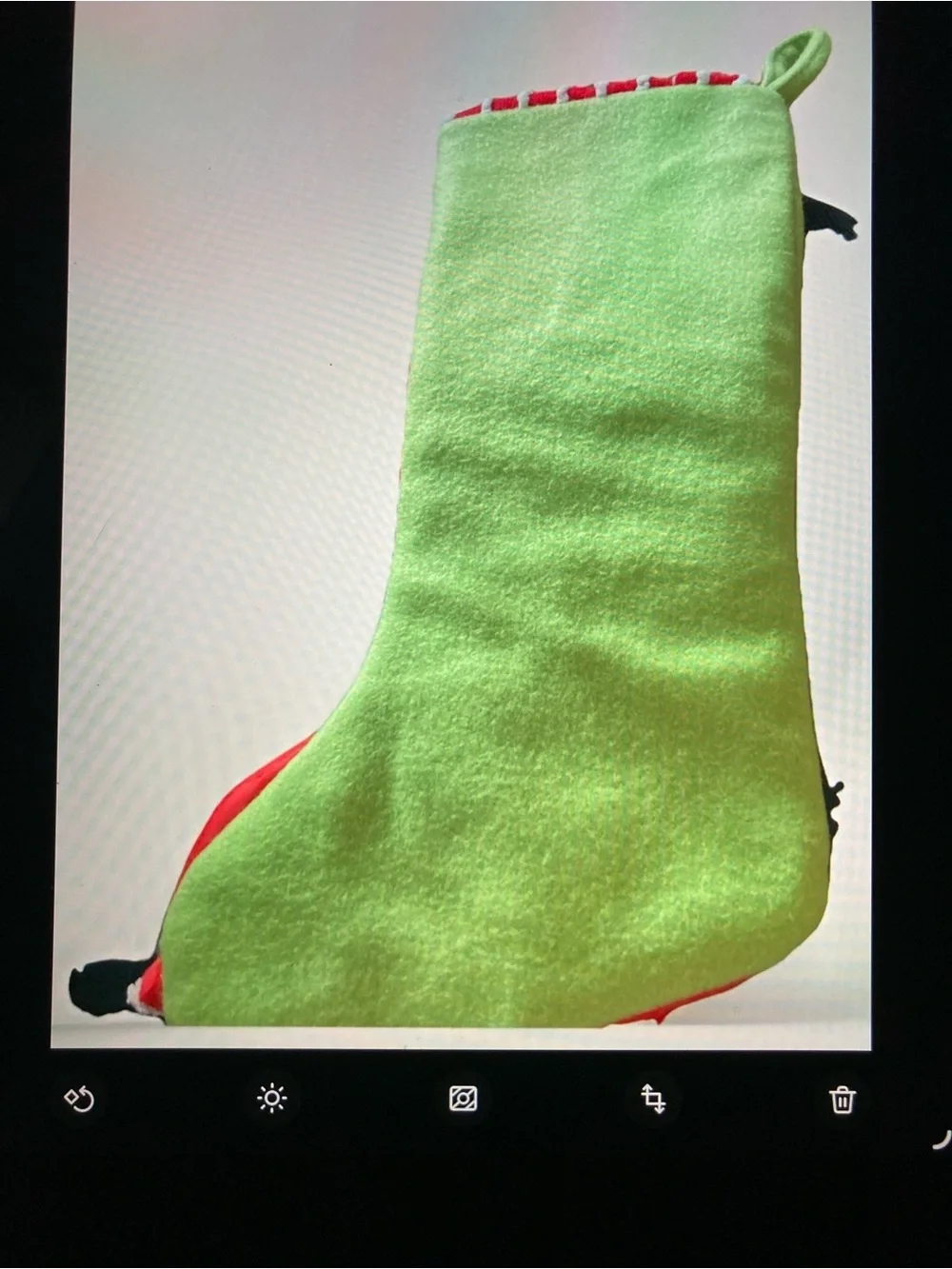Festive Santa Christmas 3D Stocking - Red & Green Holiday Decor